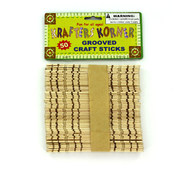 50Pc Groove Craft Stk Nat