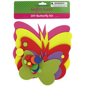 Do-It-Yourself Foam Butterfly Kit- Asst Colors