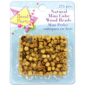 Mini Wood Cube Beads, Pack Of 275 Wholesale Bulk