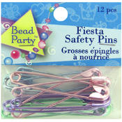 12pc Festive Safety Pins