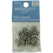 Daisy Spacer Beads, Pack of 20 Wholesale Bulk