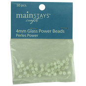Glass Power Beads, 50 Pieces Wholesale Bulk