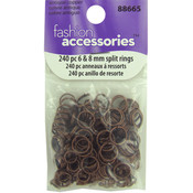 240 Pc 6 X 8 Antique Copper Split Rings