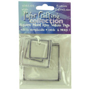Square Metal Rim Vellum Tags