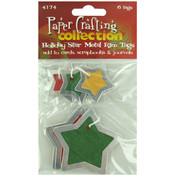 Holiday Metal Rim Tags
