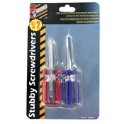 2 Pack Stubby Screwdriver Set