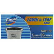 Lawn Trash Bags 5Ct 39Gal