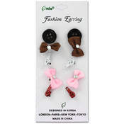 5 Pair Bow Fashion Earrings