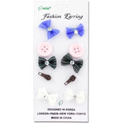 5 Pair Fashion Earrings Assorted Styles