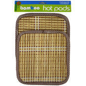 2 Pack Bamboo Hot Pads