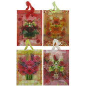 Lg Flower Gift Bag Asst