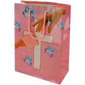Medium Giftbag- Communion Style- Pink