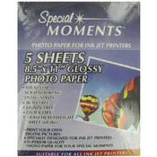 8.5 X 11 Glossy Photo Paper 5 Sheets
