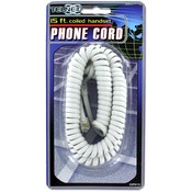 15 Foot Coiled Phone Cord