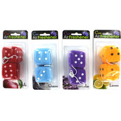 Fuzzy Dice Air Freshener- Assorted Colors/Styles