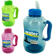 Water Bottle with Flip Straw- Assorted Colors Wholesale Bulk
