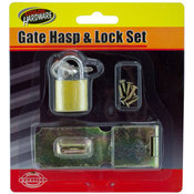Gate Hasp and Lock Set