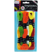 6 Pack Embroidery Thread 6 Colors