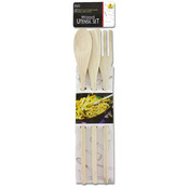 3Pc Wood Fork/Spoon/Spat