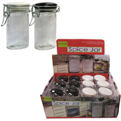 Oval Jar with Snap Lid Display