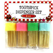 4Pk Toothpick Set