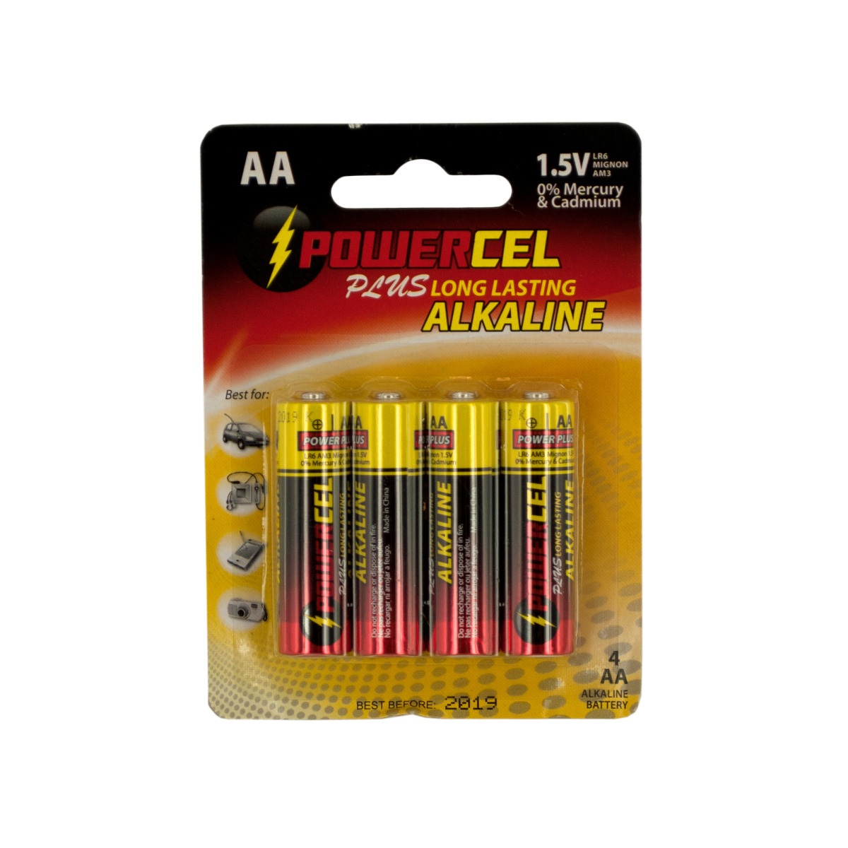 Wholesale Powercel Plus Alkaline AA Batteries DollarDays