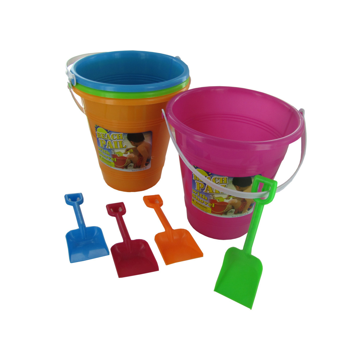 sand buckets and shovels