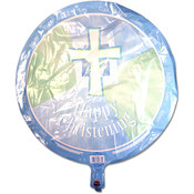 Blue Christening Balloon