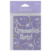 Girl Time Gymnastics 8 Count Invitations