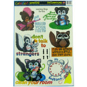 Children's Window Clings, Learning Manners Wholesale Bulk