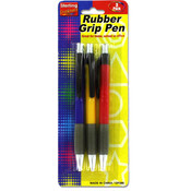 sterling Rubber Grip Pen 3 Piece Wholesale Bulk