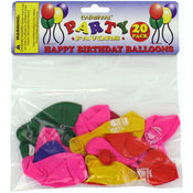 20 Piece Happy Birthday Balloons