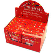 36 Piece Birthday Candles (12 Pack Per Display)