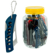 Stainless Steel Pocket Knife Jar Display