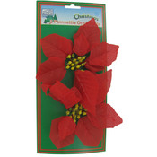 2Pk Red Poinsettia