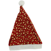Santa Hat with Gold Decoration