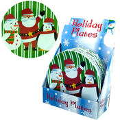 Christmas Character Plates- Plastic