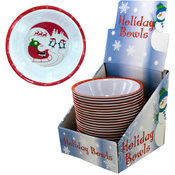 Plastic Christmas Bowls- Display