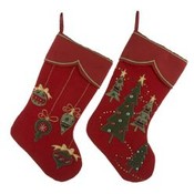 19" Red Christmas Stockings