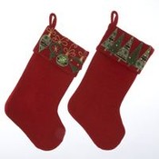 19" Red Christmas Stocking