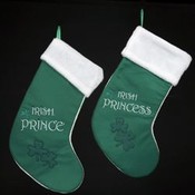 21" Green Irish Stocking