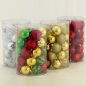 60 mm Shatterproof Gold, Silver, Red, Multi Balls