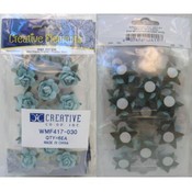 Mini Paper Blue Powder Roses