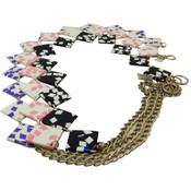 Womens Silver Chain Belt, Size L/XL