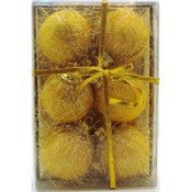 6 Pack Christmas Sphere Ornaments