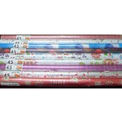 Christmas Foil Gift Wrap Assorted Design 40 Sq Ft