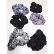 Scrunchies - Black and Printed