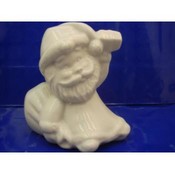 Ceramic White Santa Figurine