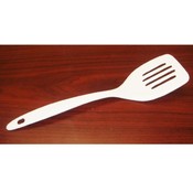 11" Melamine  Slotted Turner White