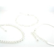 Chain Anklets - Silver